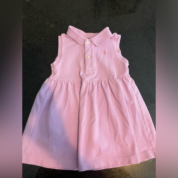 Ralph Lauren Lilac Baby Girl Sleeveless Preppy Dress Size 18 Months - Picture 1 of 4
